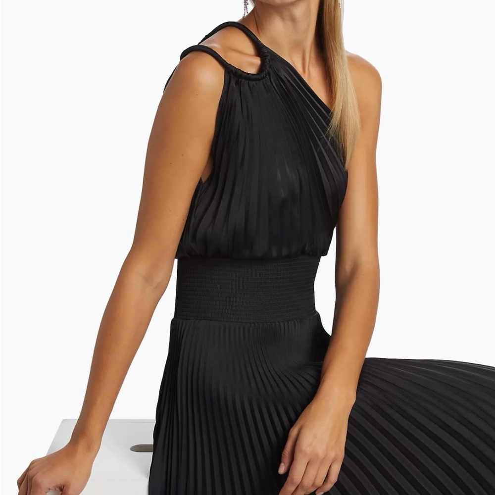 A.L.C. Pleated Ruby Dress in Black